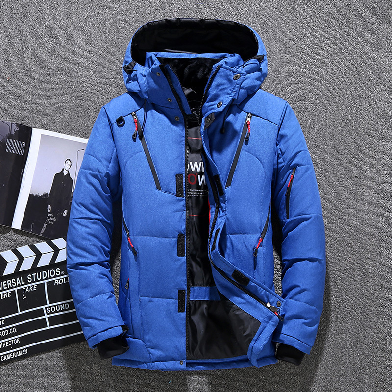 Down Jacket Packable - Herren Weiße Ente Daunenjacke Warme Kapuze
