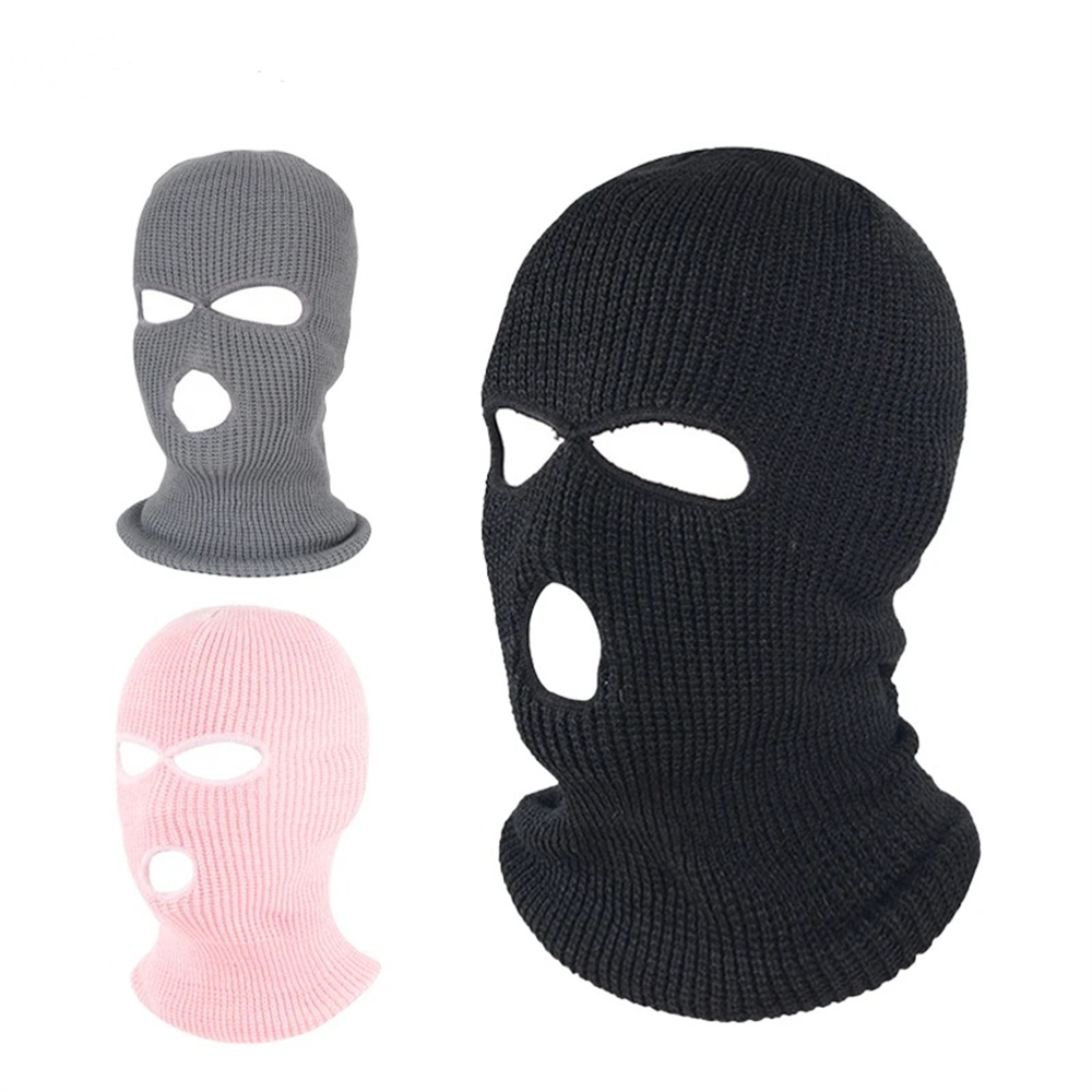 Balaclava Ski Mask - Winter-Reitmaske, 3-Loch-Vollgesichtsabdeckung, Skimaske, Hut, Outdoor, Sturmhaube,