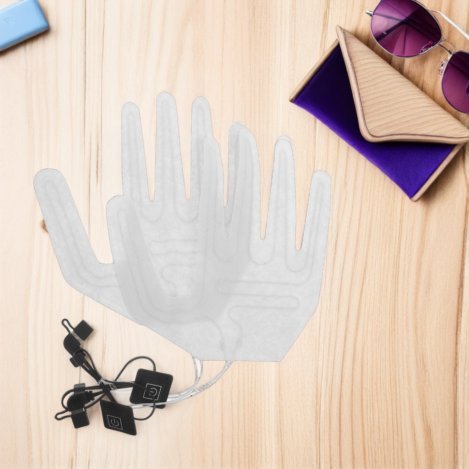 Hand Warmer Electric - 2 Stück Vollfinger-Elektroheizfolien für Handschuhe, schneller